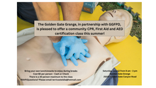 CPR, First Aid and AED certification class